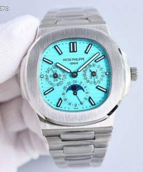 파텍필립 노틸러스 퍼페츄얼 캘린더 티파니 컬러 시계 워치